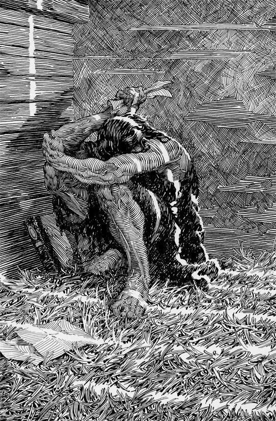 paquitadodjabo's tweet photo. Uma das técnicas com hachuras mais impressionantes que existe, o controle de contorno e volume com linhas de Bernie Wrightson é fantástico https://t.co/iaWpMSBdDk
