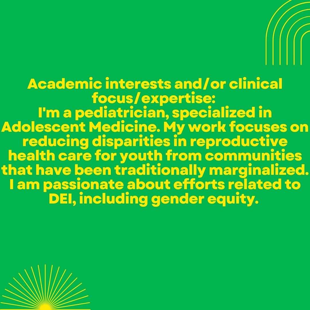 CMKCFellows's tweet photo. For our next faculty highlight for  #HispanicHeritageMonth, we’d like to introduce Dr. Romina Barral from #AdolescentMed! 
#LatinxHeritageMonth #Latinxpediatricians https://t.co/cv3w0hUKRd