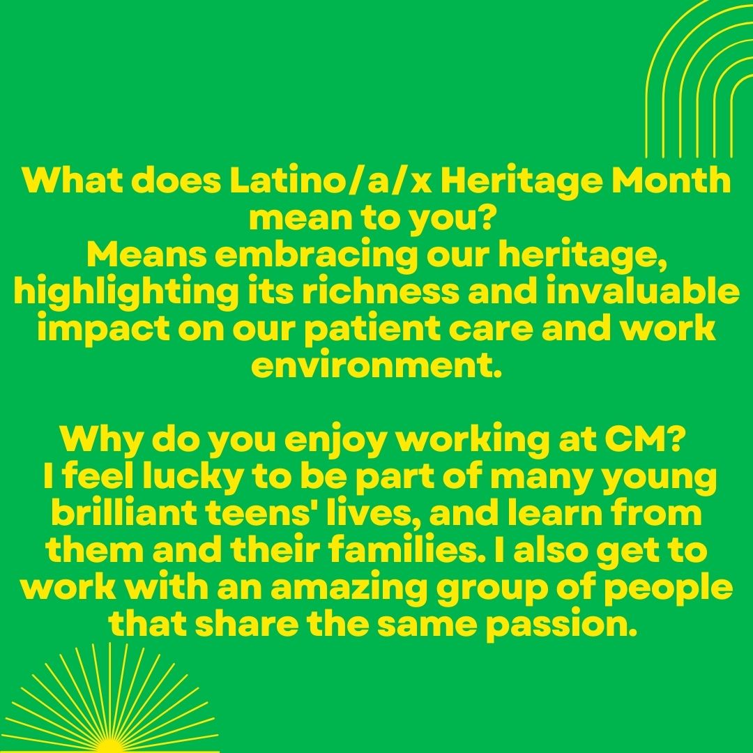 CMKCFellows's tweet photo. For our next faculty highlight for  #HispanicHeritageMonth, we’d like to introduce Dr. Romina Barral from #AdolescentMed! 
#LatinxHeritageMonth #Latinxpediatricians https://t.co/cv3w0hUKRd