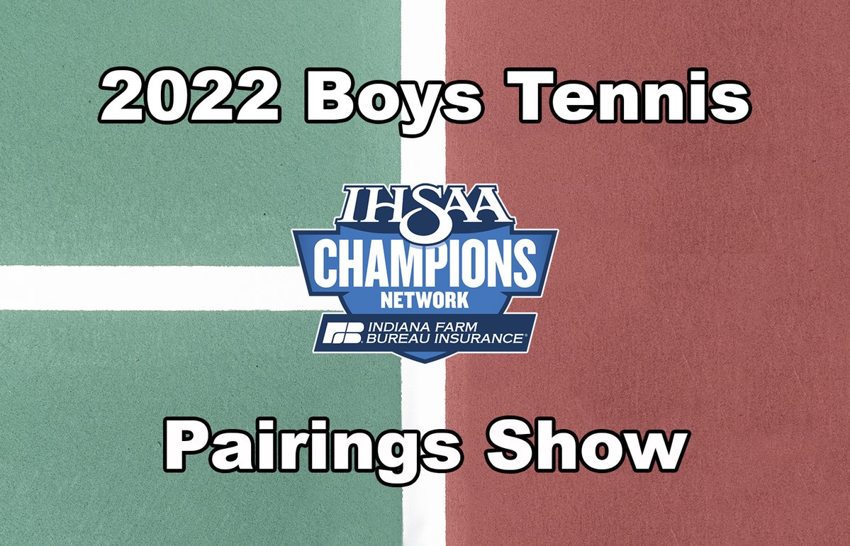 On Monday, September 26, join us for the 2022 <a href="/IHSAA1/">IHSAA</a> Boys Tennis Pairings Show at 7pm ET/6pm CT only on IHSAAtv.org!