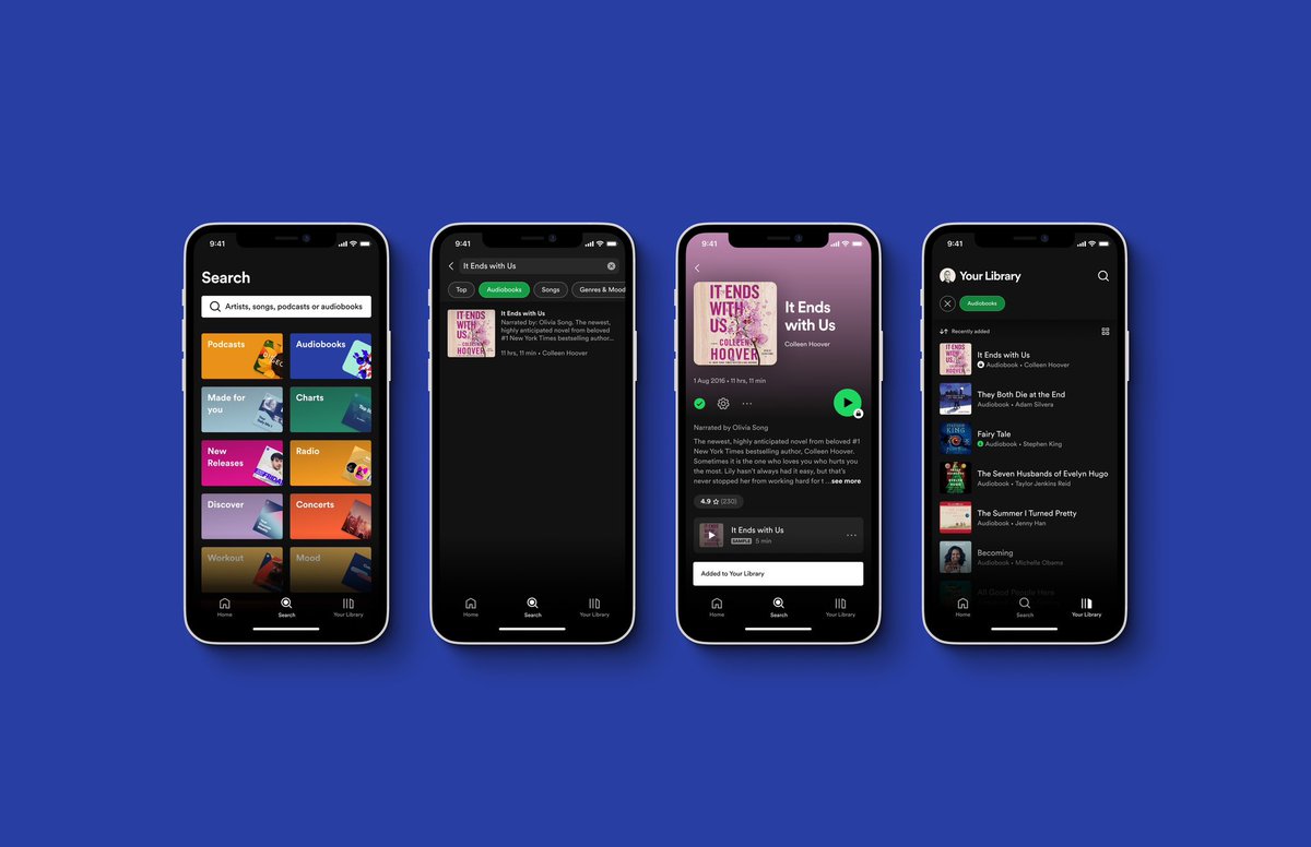teknorexcom's tweet photo. Spotify ABD'de sesli kitap özelliğini yayına açıyor

Spotify bugün yapılan lansmanda uygulamasına sesli kitaplar getiriyor. İlk etapta ullanıcıların dinlemek istedikleri her kitabı satın almalarını gerekiyor. #Spotify @spotify @spotifyturkiye https://t.co/3lJ8haDVAq
