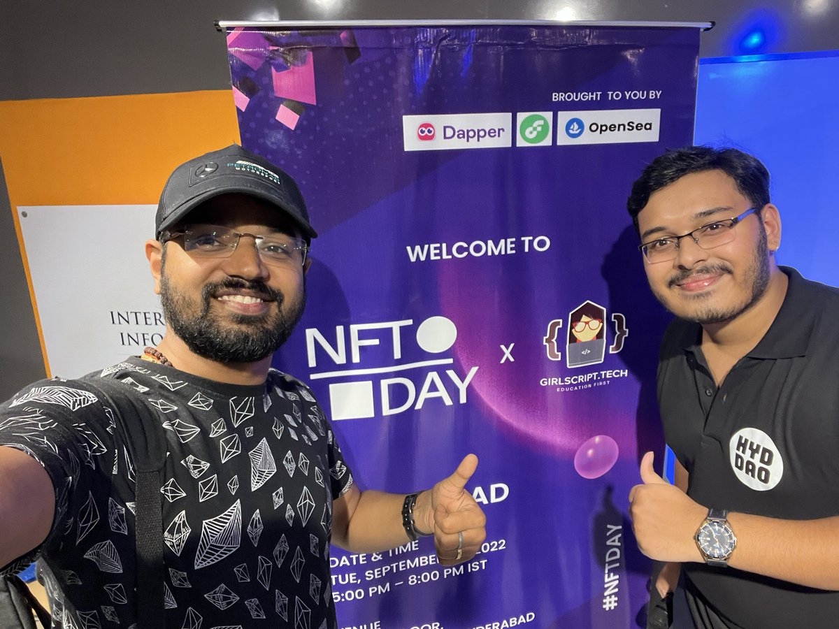Prateek Pandey (@prateek_cr) on Twitter photo Great event with great #greatDAO the <a href="/hyderabaddao/">Hyderabad DAO</a> with a great host <a href="/sivramshastri/">Sivram โก๏ธ Token 2049 ๐ธ๐ฌ</a> Great event with great #greatDAO the <a href="/hyderabaddao/">Hyderabad DAO</a> with a great host <a href="/sivramshastri/">Sivram โก๏ธ Token 2049 ๐ธ๐ฌ</a>