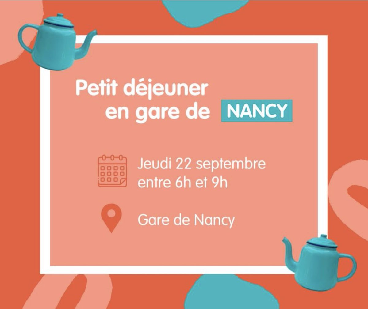 StephDanton's tweet photo. I Rencontre en gare de @VilledeNancy ☕​ I

Vous êtes abonné(e) #TERFluo ? Retrouvez nos équipes ce jeudi en gare de Nancy pour échanger autour d'un petit déjeuner.☕️ https://t.co/gjQEnX7nBx