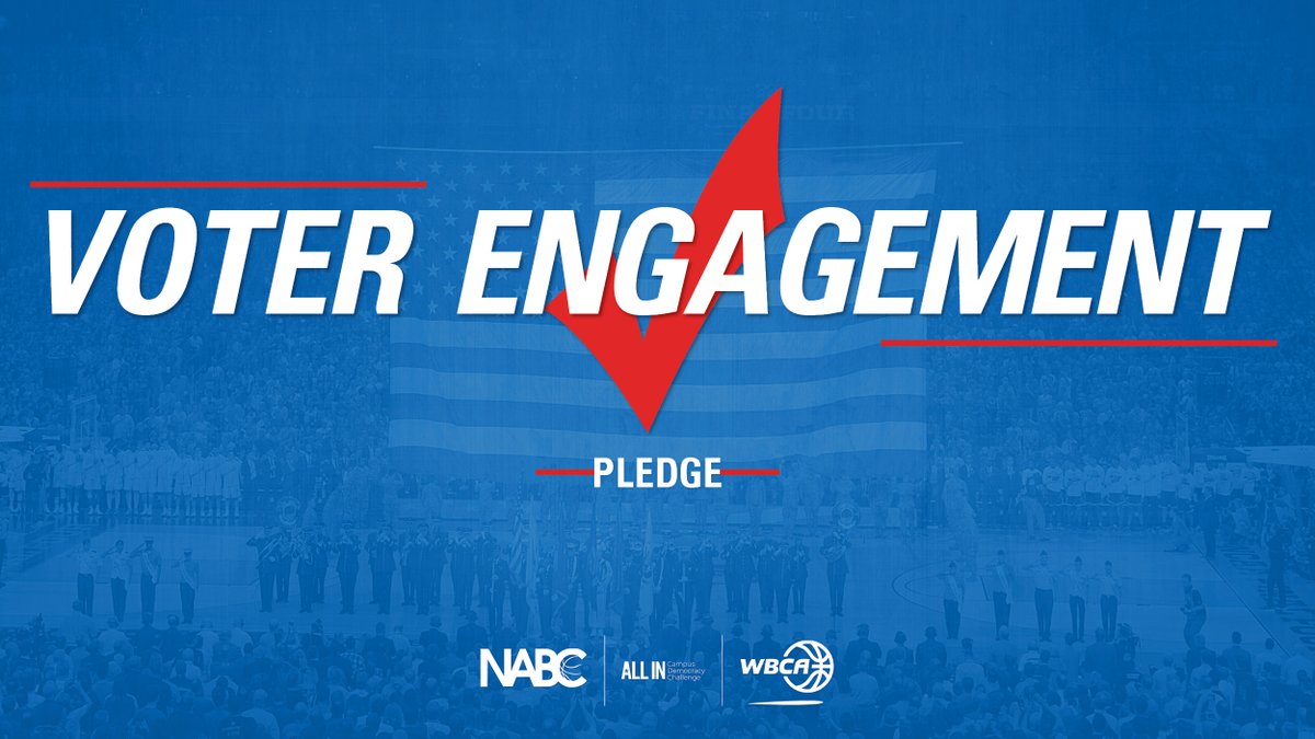 NABC1927's tweet photo. Today is National Voter Registration Day!
Is your program committed to supporting student-athlete voter registration and civic engagement? Take the Coaches Voter Engagement Pledge to prove it!
➡️ https://t.co/JgAAiW5BId https://t.co/qiXzuBnxY0
