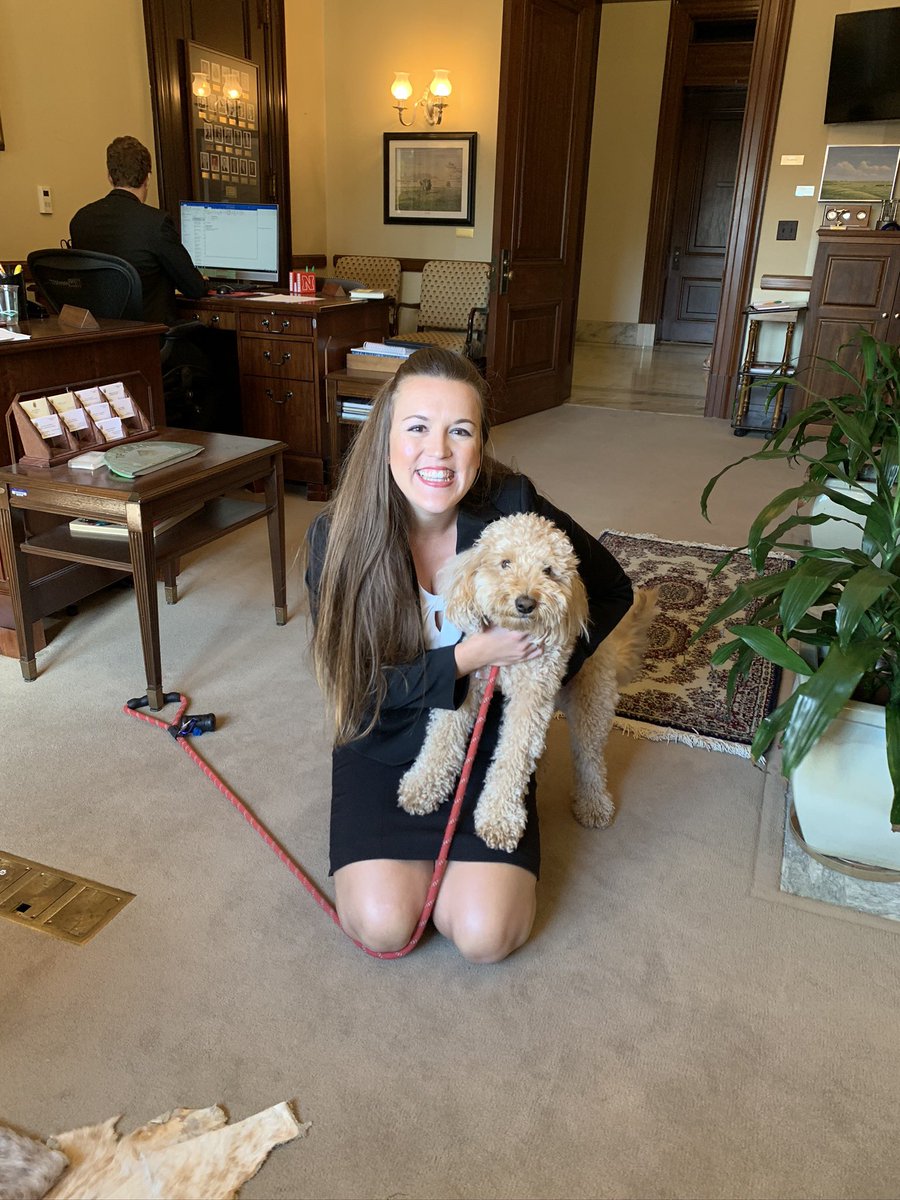 TheDaniSheehy's tweet photo. @SenatorFischer office for our meeting and thank goodness I ran back into #FredFischer #FunwithFred #bipartisansenatepup #201720192022 #ONSAdvocacy https://t.co/ypjzBRKS5X