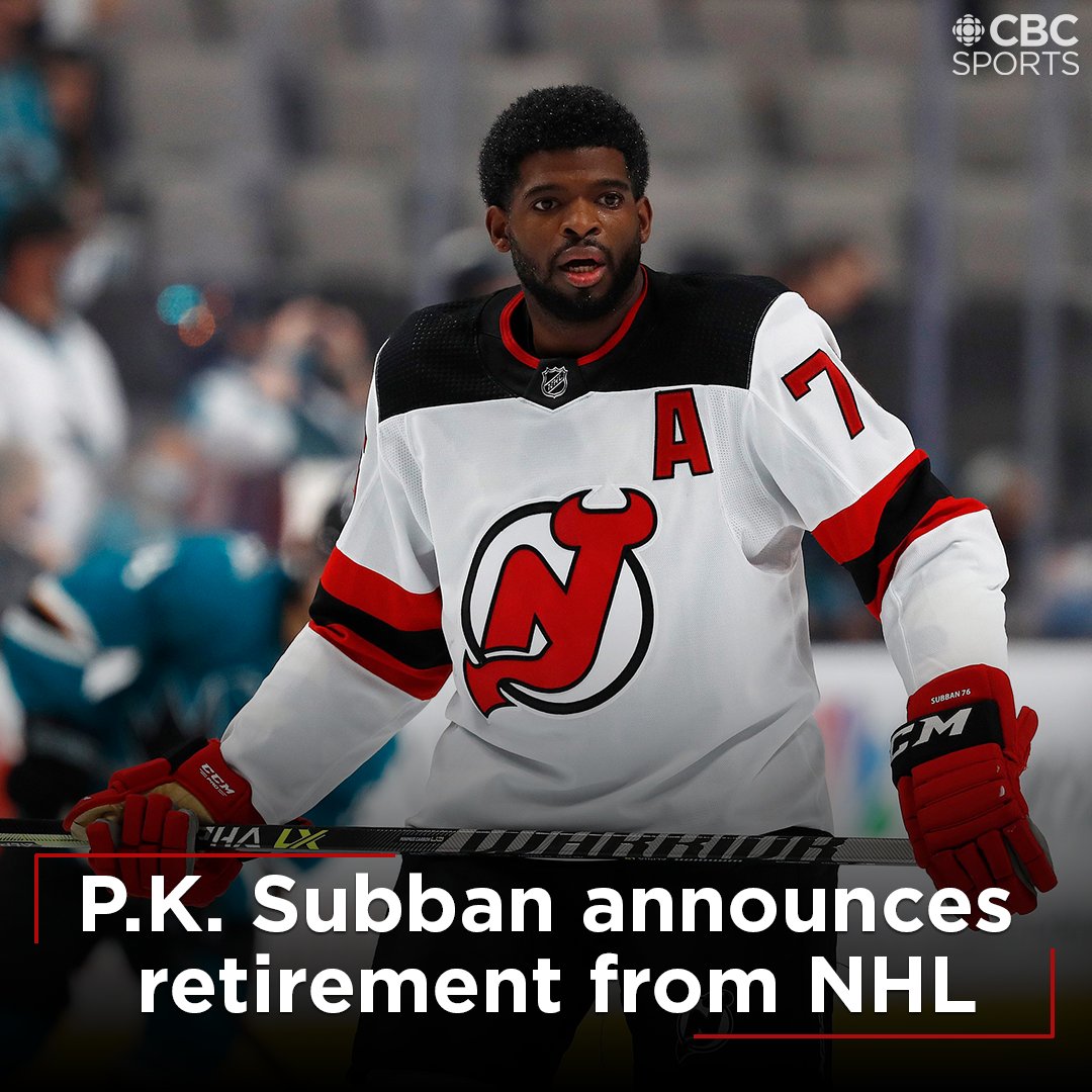 Devils' P.K. Subban retires after 13 NHL seasons 