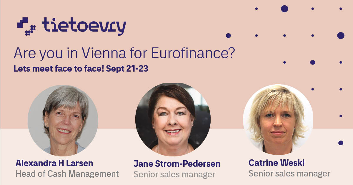 Arriving in Vienna today? See you at EuroFinance tomorrow for those travelling to the most exciting international treasury happening this year! Creating purposeful liquidity management  <a href="https://t.co/ABj0DqJKPG" target="_blank">bddy.me/3UrpLcU</a> 

<a href="https://twitter.com/hashtag/cashmanagement?src=hash" target="_blank">#cashmanagement</a> <a href="https://twitter.com/hashtag/EuroFinanceInt?src=hash" target="_blank">#EuroFinanceInt</a> <a href="https://twitter.com/hashtag/treasurymanagement?src=hash" target="_blank">#treasurymanagement</a> https://t.co/tecSiqOPYv