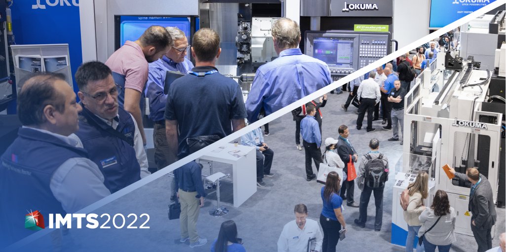 OkumaAmerica's tweet photo. IMTS was a success! Here are a few moments from our time in Chicago with our customers, partners, and distributors. Thank you to all who made time to visit our booth! #OkumaAmerica #IMTS2022 #AdaptTogether https://t.co/mz7baFu2eZ