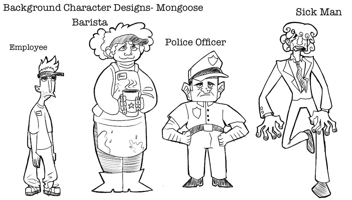 imptwoof's tweet photo. Character design lineup and variations for a storyboarding project for class! 
My eye is also violently twitching involuntarily so you know what that means 🗿

#characterdesign #originalcharacters #storyboarding #animation https://t.co/6ZQHg6P5GV