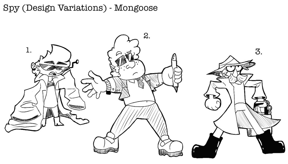 imptwoof's tweet photo. Character design lineup and variations for a storyboarding project for class! 
My eye is also violently twitching involuntarily so you know what that means 🗿

#characterdesign #originalcharacters #storyboarding #animation https://t.co/6ZQHg6P5GV