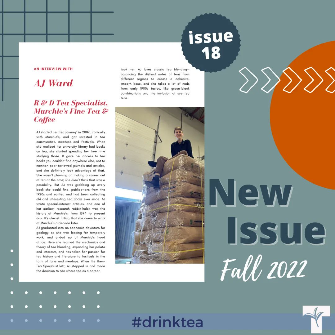 CanadaTea's tweet photo. The latest issue of sip includes an interview with AJ Ward of @Murchies #BrewCrew #HelloMellow #DrinkTea #SipMagazine
Sip, issue 18 pgs.16-19 https://t.co/Tmwuu6h2SI https://t.co/sh958RC5mZ
