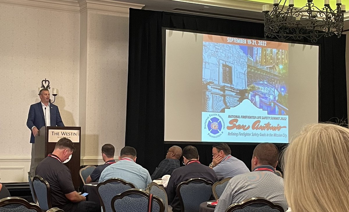 saraanne71's tweet photo. “We are your R&amp;D team.  Use us.”  ~Steve Kerber.  Preach, Steve! Awesome to be at the @NFFF_News @EGH_Program update summit. Love the marriage of 🔥 service and science 🥰. https://t.co/JXroFWCt6u