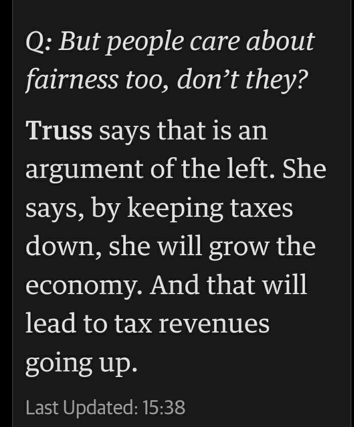 So fairness is NOT a Tory value. Who knew? 
@lezley4tern @DC4NS 
Also, zero evidence that tax cuts will boost investment (expect for pushing up house prices even more), and rather a lot that it will backfire.