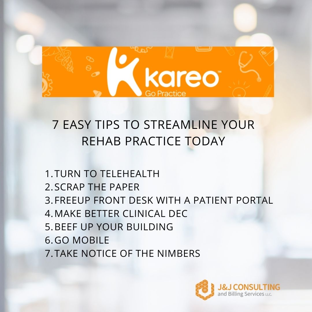 contractmed3's tweet photo. Kareo has given the 7 tips to streamlining your rebhab practice.
Click here to learn more
https://t.co/PmFiF8uLRt
#medicalbilling #medicalbillinghelp #jjconsultingandbilling #RCM #CPT #ICD10 #kareo #physicianbilling #healthcare #collections #medicalcollections #RCMservices https://t.co/m67HXE0Es6