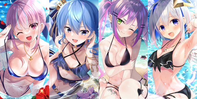 ガチ恋ホロサマー! #あくあーと #ほしまちぎゃらりー #TOWART #かなたーと https://t.co/RCYLi9ICqH 