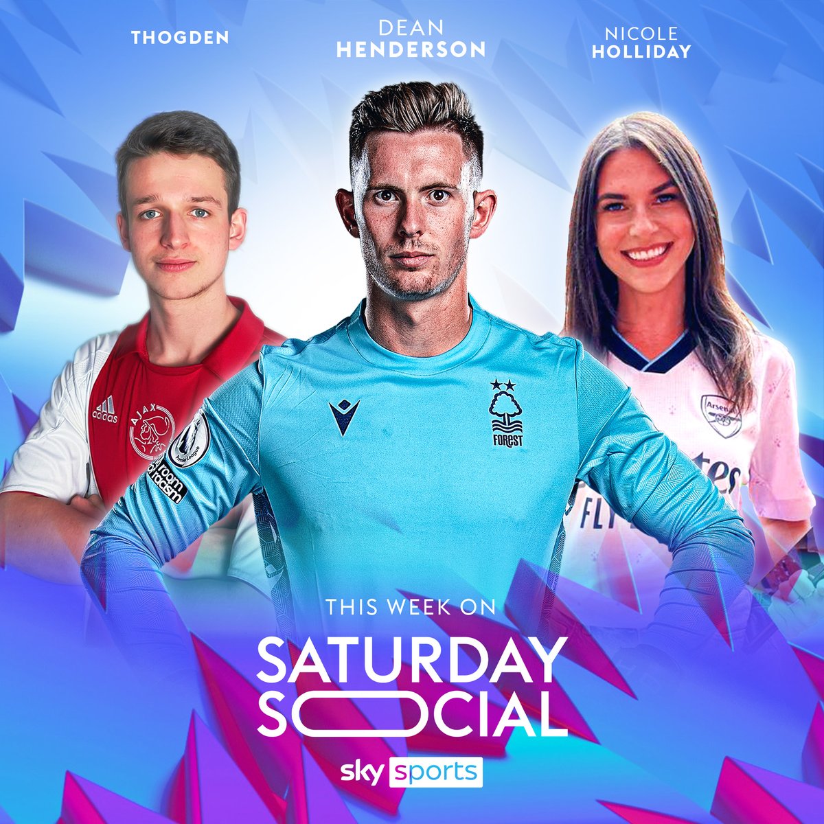 🎉 On Saturday Social this week! 🎉 ⚽ @Thogden 🎤 @NicoleHolliday 📺 Dean Henderson Fan Q&A ⏰ 9.30am Sky Sports Premier League & Football ⏰