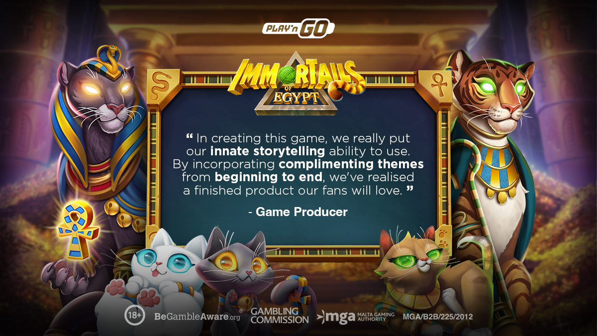 ThePlayngo's tweet photo. Entertainment is in our DNA. Fact. ๐งฌ
ImmorTails of Egypt - COMING SOON
#egypt #egyptianslot #egyptianslots #animalslots #cats #catslot #newslot #comingsoon #newgame https://t.co/G6x8XG0xUp