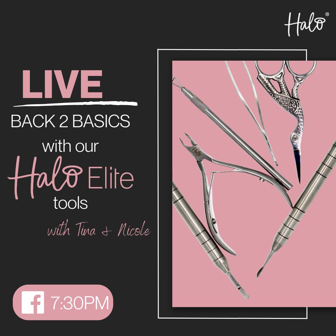 PureNailsUK's tweet photo. Find out what each tool does, how to use them and ask any questions you may have on NAIL PREP!💅 Tonight on Facebook at 7:30pm ✨

#halogelpolish #purenails #halo #gelpolish #nails #beauty #nailtech #explorepage #viral #nailtechnician #live #facebooklive #tutorial #nailprep https://t.co/sJqzfvCTQe
