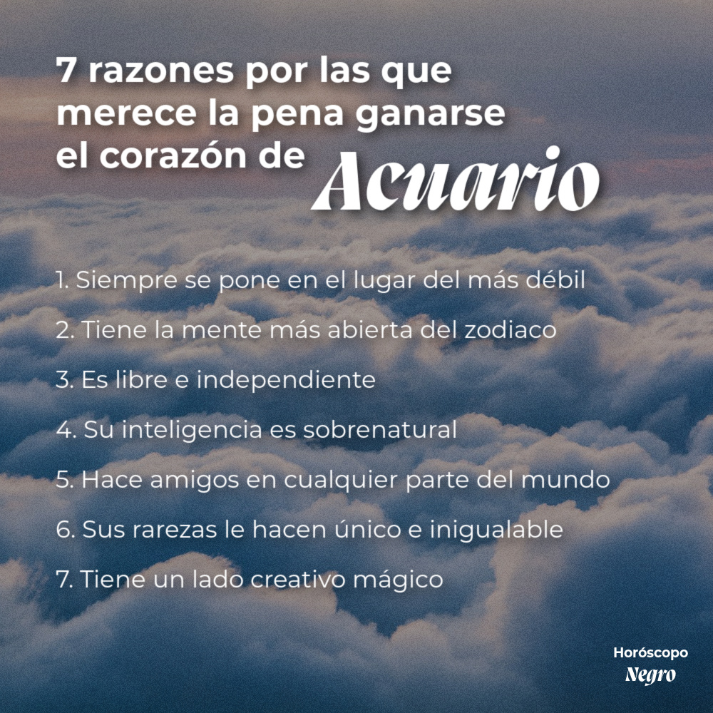 7 razones por las que merece la pena ganarse el corazón de #Acuario ✨🖤✨ #horoscoponegro