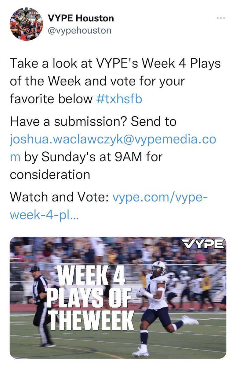 Proplayer55 (@proplayerdave55) on Twitter photo Great catch by D1 TE Landon Ross for the 67 yard Houston Play of the Week. Pass by Tanner Perez, the only ELITE LS/QB in 6A Texas! <a href="/CoachNady/">Coach Nady</a> <a href="/SMUFB/">SMU Football</a> <a href="/rhettlashlee/">Rhett Lashlee</a> <a href="/Coach_Naivar/">Craig Naivar</a> <a href="/CoachCaseyWoods/">Casey Woods</a> <a href="/coachbrewha/">Coach Jonathan Brewer</a> <a href="/IvicicTodd/">Todd Ivicic</a> <a href="/alexm_brown/">Alex Brown</a> @ColbyCameronSMU Great catch by D1 TE Landon Ross for the 67 yard Houston Play of the Week. Pass by Tanner Perez, the only ELITE LS/QB in 6A Texas! <a href="/CoachNady/">Coach Nady</a> <a href="/SMUFB/">SMU Football</a> <a href="/rhettlashlee/">Rhett Lashlee</a> <a href="/Coach_Naivar/">Craig Naivar</a> <a href="/CoachCaseyWoods/">Casey Woods</a> <a href="/coachbrewha/">Coach Jonathan Brewer</a> <a href="/IvicicTodd/">Todd Ivicic</a> <a href="/alexm_brown/">Alex Brown</a> @ColbyCameronSMU