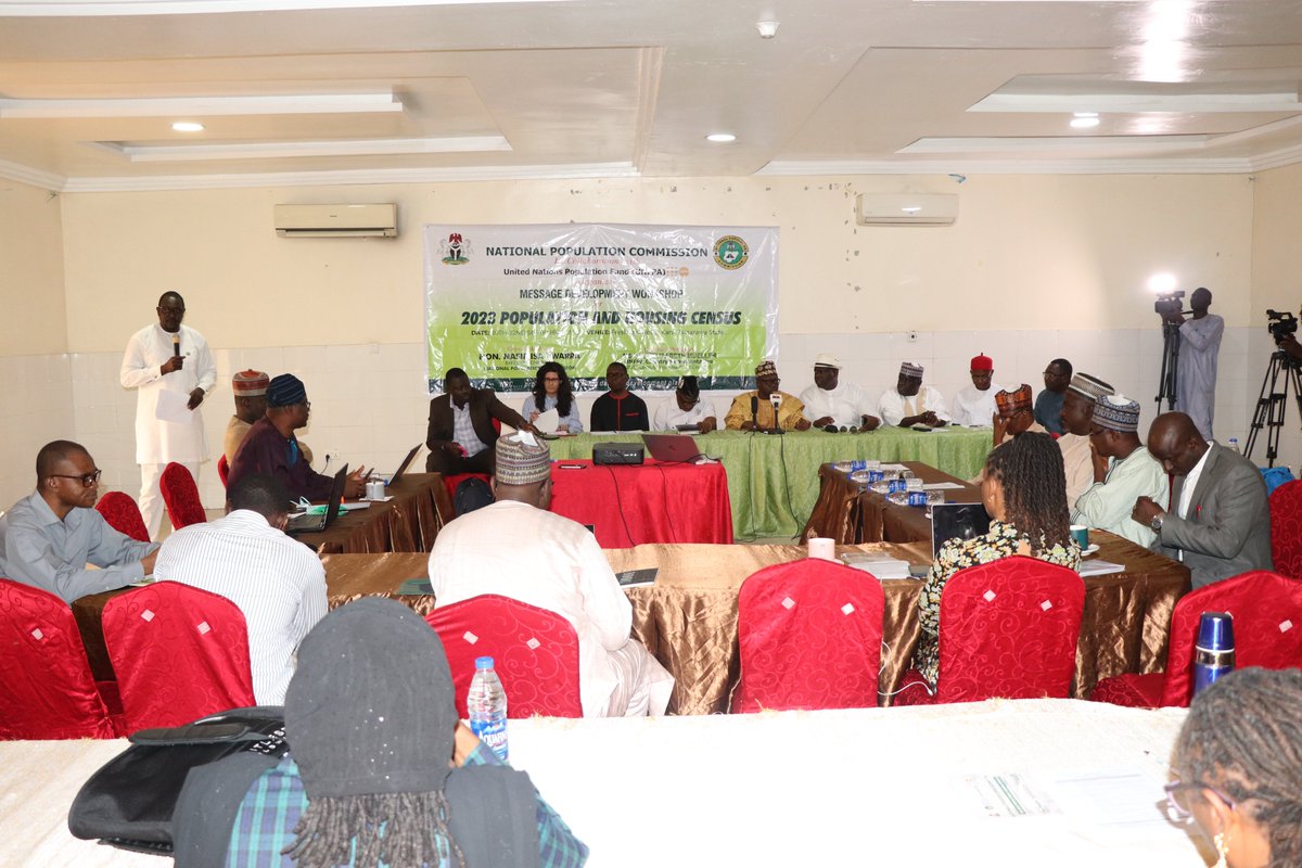 natpopcom's tweet photo. #PhotoNews: The opening ceremony of the Message Development Workshop for 2023 Population and Housing Census is being organized by the National Population Commission in collaboration with @UNFPANigeria for the staff of the Public Affairs Department at Freshland Hotel in Mararba https://t.co/moKJV0UuYu