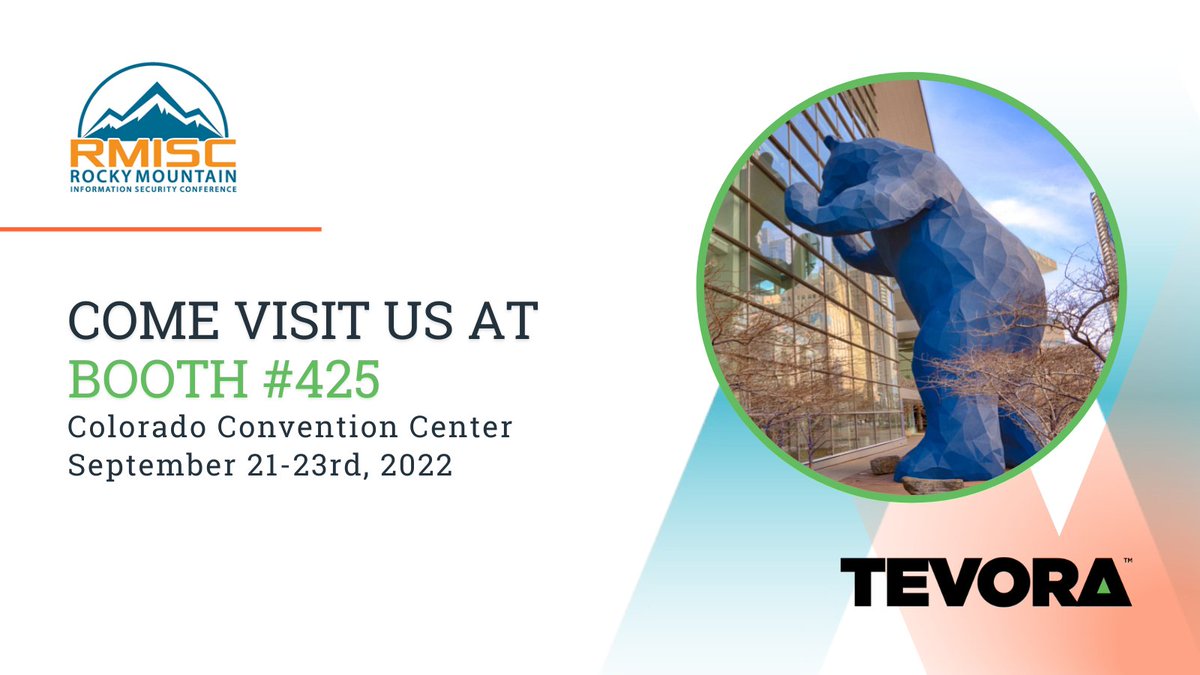 tevora's tweet image. Tevora will be at the Rocky Mountain Information Security Conference in Colorado from September 21st -23rd. Stop by booth #425 to say hi and meet Tevora’s finest security experts!

#RMISC #conference #security #privacy #cybersecurity #tevora