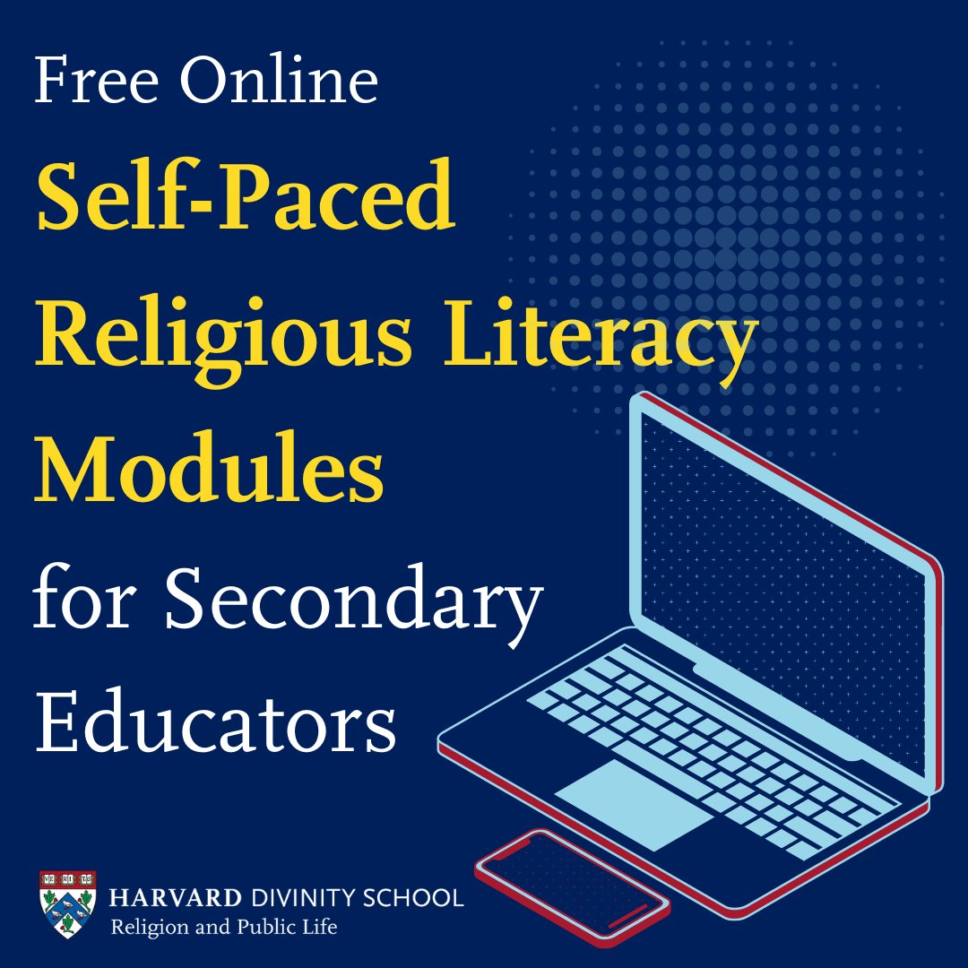 HarvardRPL's tweet image. We&apos;re excited to share free self-paced #religiousliteracy modules for #secondaryeducators now available online. 

Dig into 3 topics: Imagination and the Arts, Climate Justice and Place-Based Knowledges. 

Learn more &amp;amp; register: rpl.hds.harvard.edu/news/announcin…

#teachingreligion #religion