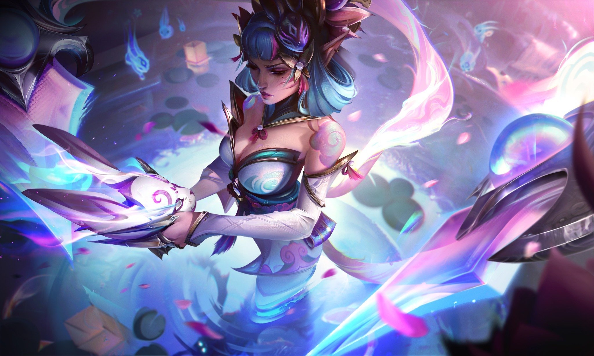 Shuggie Kawaii Café ☕️ on X: 🖼️ SPLASHARTS DAS NOVAS SKINS DO PATCH  12.19 [3/3] • Sett Florescer Espiritual • Aphelios Florescer Espiritual  #LeagueOfLegends #LOL #SpiritBlossom #SB #FlorescerEspiritual #PBE #PBEDay  #PBESPAM