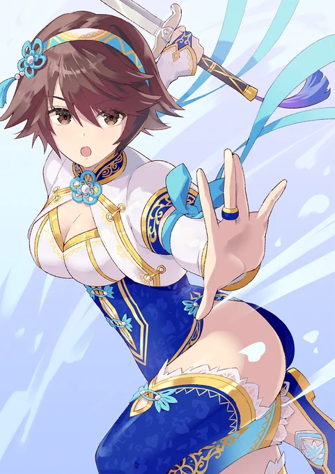 シャンファpixivリクエストありがとうございます#格ゲーキャラ描こうぜ 