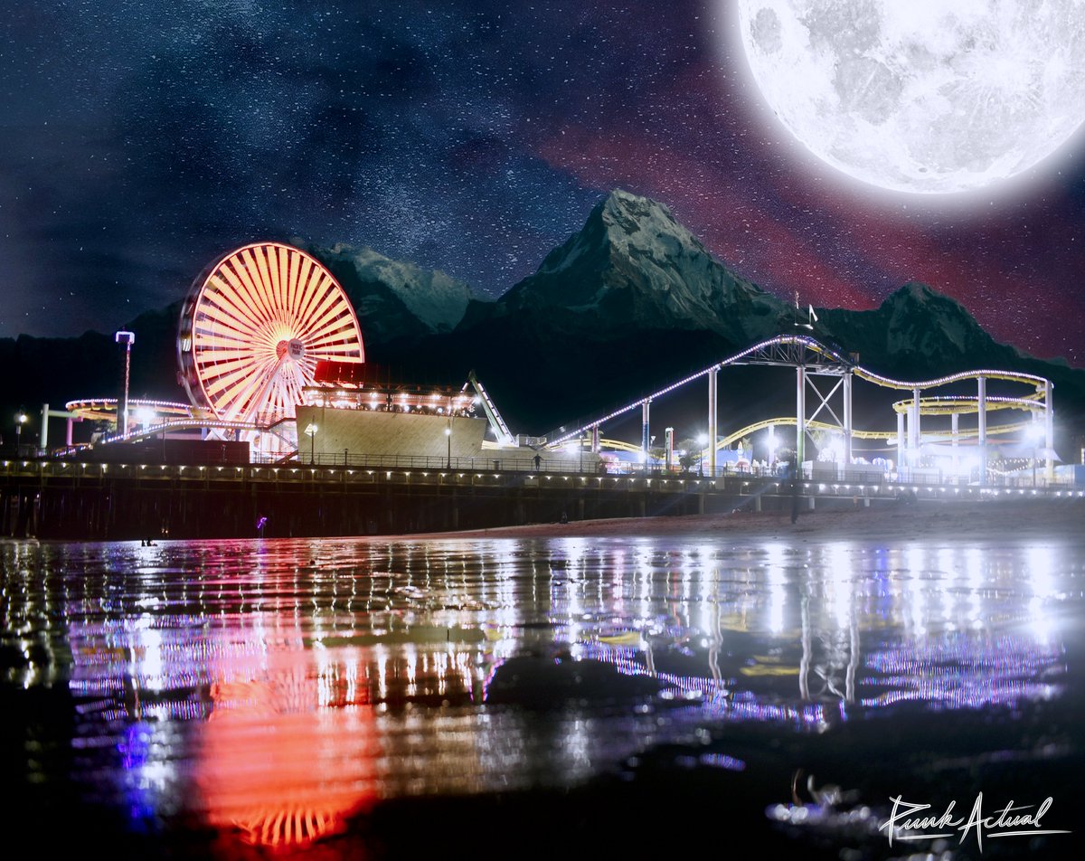 TAKE ME AWAY 

I took this photo of the Santa Monica pier after spending the day walking from Marina Del Rey taking photos with <a href="/akachambo/">A͓̽K͓̽A͓̽ ͓̽C͓̽h͓̽A͓̽m͓̽B͓̽o͓̽™</a>. I forgot my tripod, so I had to turn over my box of leftovers in the water to stabilize my camera in the water. 

.05 $ETH / Link below 👇👇