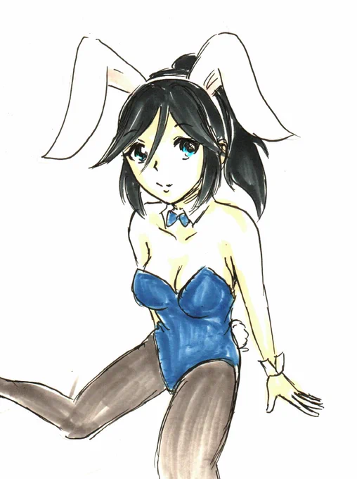 寝る前ラクガキ、バニのぞ。 