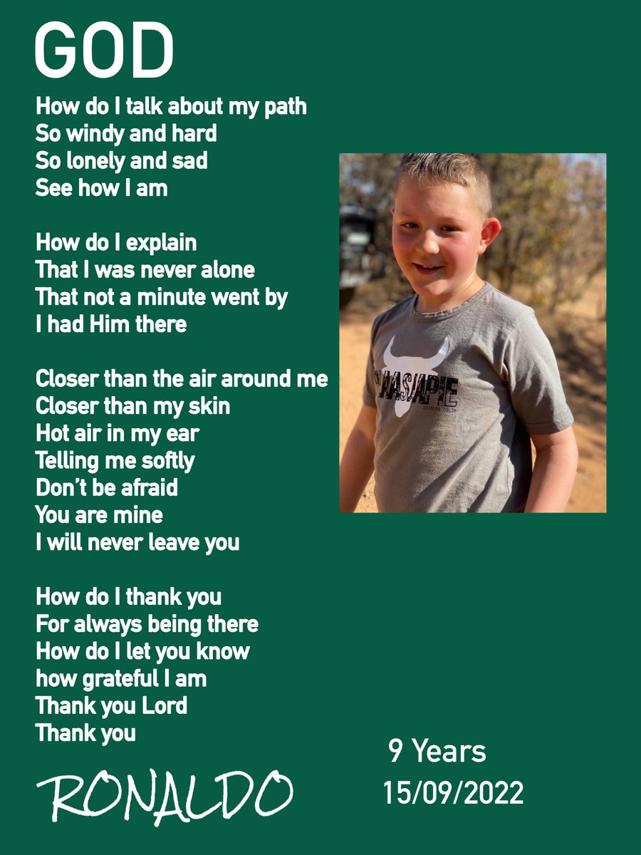 IvySutton's tweet photo. Ronaldo ouma has no words I am in awe reading your poem about God. It just gives me that warm feeling to think that God is going to use RONALDO our grandson who is non-verbal and other people with Autism in this world in ways that are going to be pivotal to sharing His goodness. https://t.co/QCL226SFt2