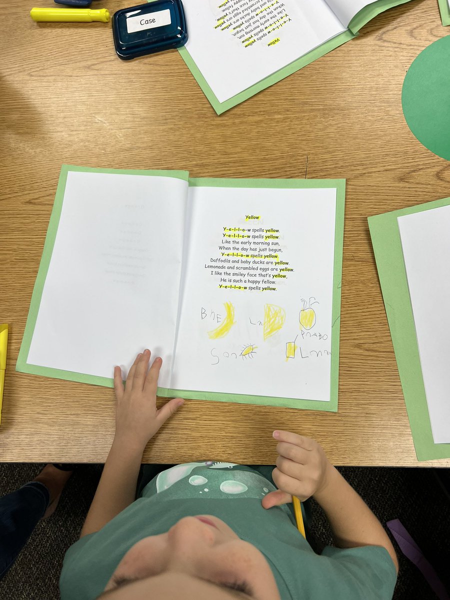 Using our letters and sounds to begin labeling our pictures.  <a href="/HumbleISD_HHE/">Hidden Hollow Elementary</a> #puttingitalltogether