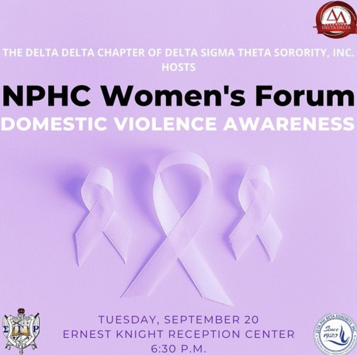 DeltaDelta_DST's tweet photo. The Delta Delta Chapter of Delta Sigma Theta Sorority, Incorporated has partnered with The Sigma Beta Chapter of Zeta Phi Beta Sorority, Incorporated and The Kappa Iota Chapter of Sigma Gamma Rho Sorority, Incorporated for a women’s forum. https://t.co/EXeuhlEdIG