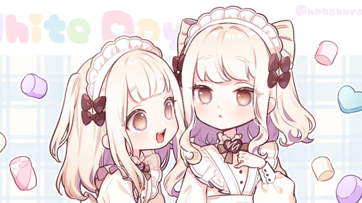 「みたいな表情の双子(姉妹)が好きすぎる 」|ごし🍫のイラスト