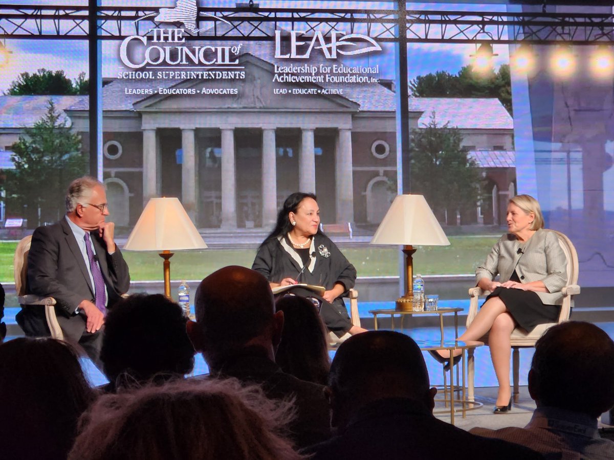 Thanks to Commissioner of Education Dr. Betty Rosa and Deputy Commissioner Dr. James Baldwin for sharing thoughts about the future of education with NYS superintendents today! #ActiveConnectedLearning