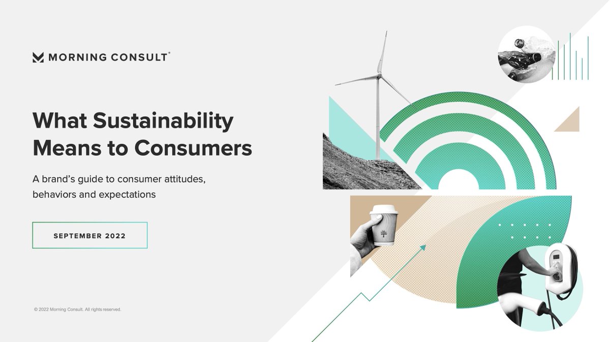 jpiacenza's tweet photo. NEW: Sustainability is a topic that's only going to become more important, so the @MorningConsult industry intelligence team produced 7 (!) reports on that form a "brand's guide to consumer attitudes, behavior and expectations vis-à-vis sustainability. https://t.co/u5uiMODpas https://t.co/YZAYsTMS14