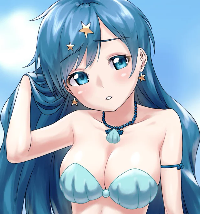 あっぷっぷお顔を可愛く尾びれを綺麗に描けたの! 