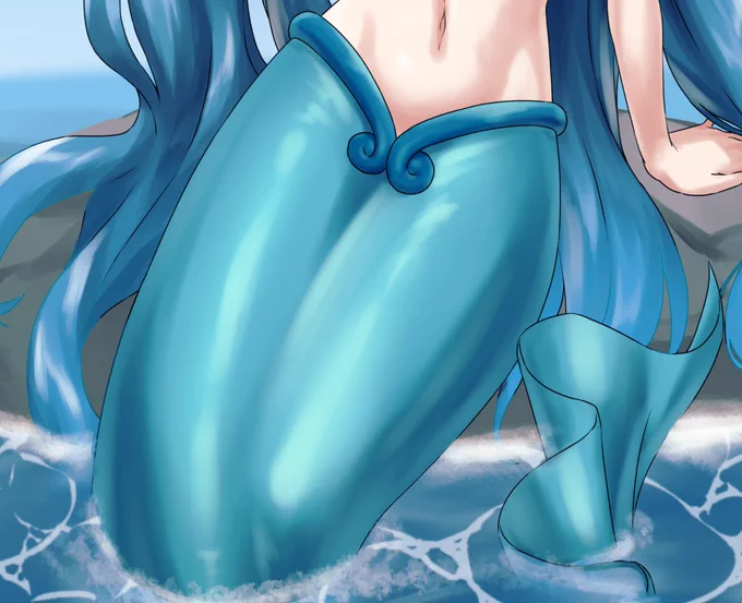 あっぷっぷお顔を可愛く尾びれを綺麗に描けたの! 