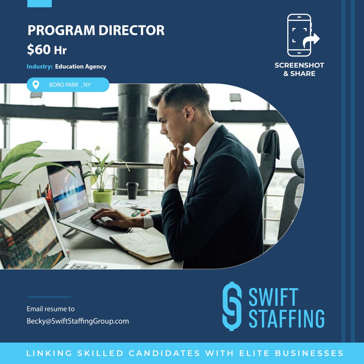 swiftstaffing_'s tweet image. Program Director  
$60 Hr
Boro Park NY
 
Email Becky@SwiftStaffingGroup.com to apply or for Additional Information Today!

#SwiftStaffingJobs
#upgradeyourcareer
#SwiftDifference