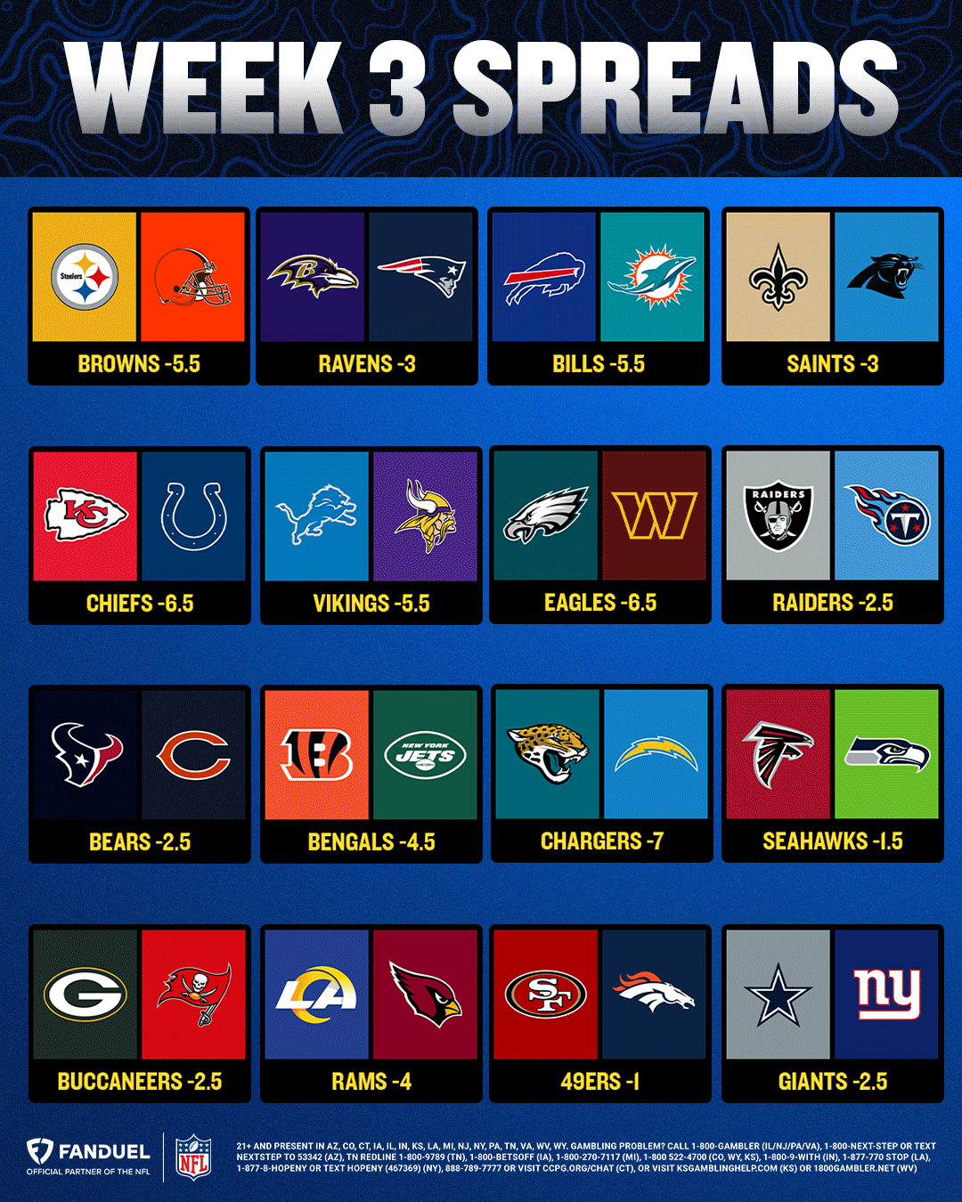 Nfl games on sale week 3