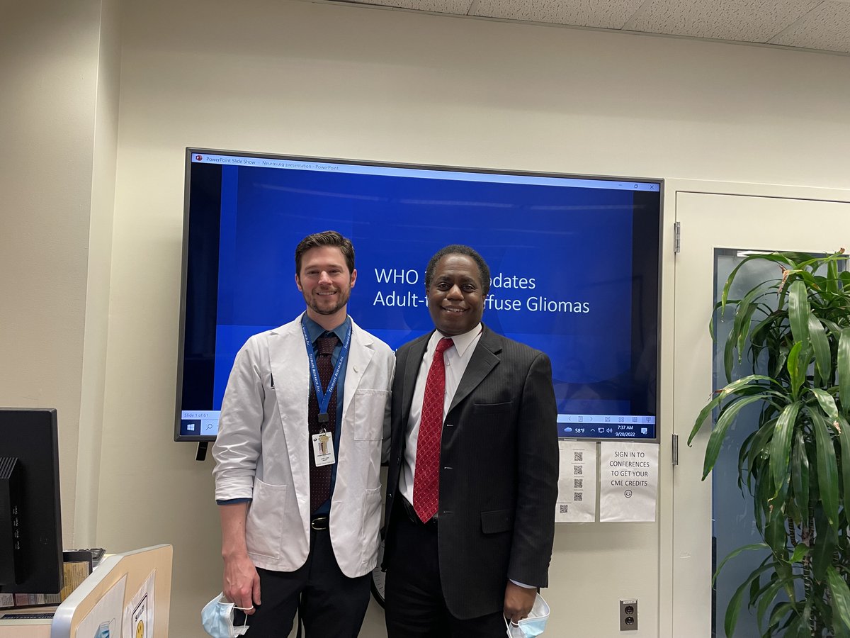 UMassNeuroSurg's tweet photo. Excellent presentation by Joseph Teague, MS4 SUB I on "WHO 2021 Updates Adult-type Diffuse Gliomas".
Thank you Joe for spending the month with us at UMass Neurosurgery!
#match20222023 #SUBI #students #teaching #learning #residency #residentlife https://t.co/iiq2BfEXyX