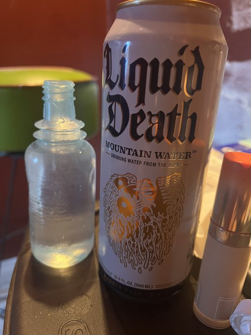 No sink?  No worries!  Thank u @LiquidDeath for keeping my cooch clean and tidy 🥰 https://t.co/wn6NV<a class="tags" target="_blank" title="On Twitter" href="/?out=eyJ0eXAiOiJKV1QiLCJhbGciOiJIUzUxMiJ9.eyJpYXQiOjE3MjQ1NjEyOTcsImlzcyI6InR3cG9ybnN0YXJzLmNvbSIsIm5iZiI6MTcyNDU2MTI5NywiZXhwIjoxNzU2MDk3Mjk3LCJyZWRpcmVjdF91cmwiOiJodHRwczovL3R3aXR0ZXIuY29tL0xpcXVpZERlYXRoIn0.aWefGRROYqCYd5GUO36EoD4IdjnuUECDCIfBqX26YYuusQuHC7-5nJmkbpbWH1kO_qGqhTY5lgy2kUO0LpEo7w">@LiquidDeath</a><a href="/tag/bigolive"class="tags"><span>#bigolive</span></a>