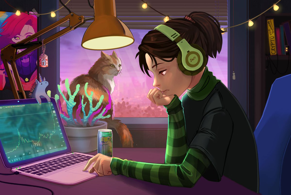 Besides some gorgeous generative art, what does your DeFi Girl #NFT get you?

🟪Access to our private Discord

🟦Broad, data-driven crypto market analysis

🟨Connect with other Traders &amp; Creators

⬜️Alfa &amp; Self-promo areas

AND - It's a FREE Mint on #ETH!

premint.xyz/defi-girls/