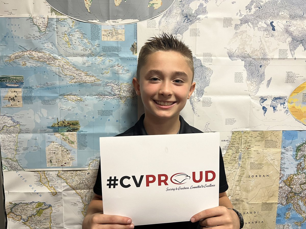 We are #CVProud of 4th grader, Zach for being responsible and showing concern for other students. Thanks, Zach!