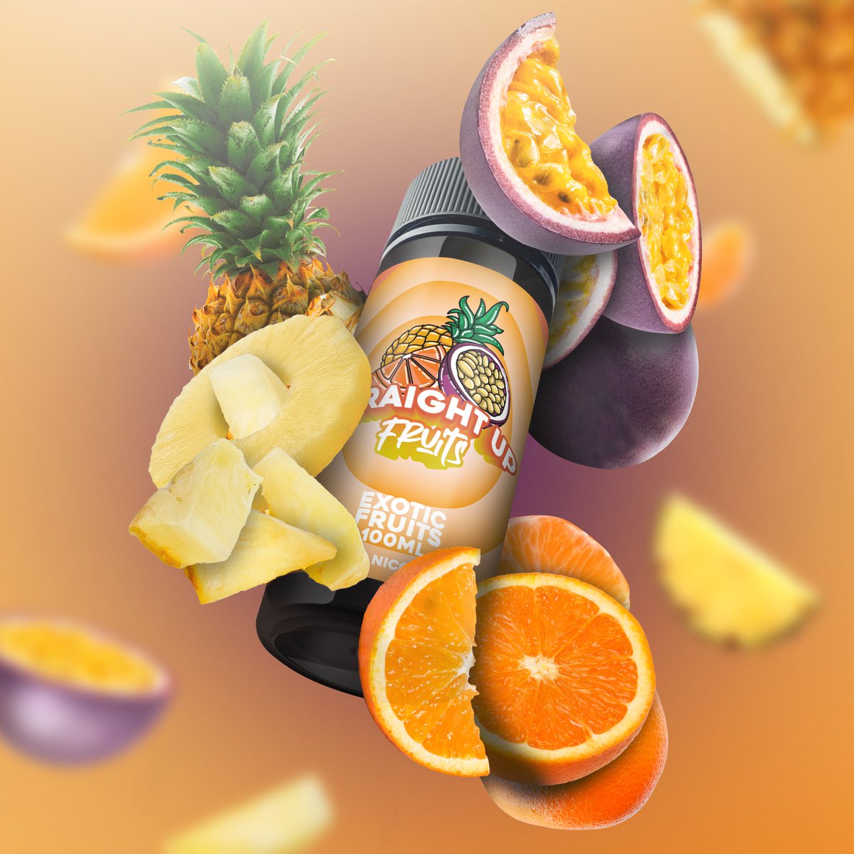 Straight up - Exotic fruits.

A sweet blend of the best quality passion fruit, pineapples and oranges. 

VAPEDISTILLERY.com

#straightupfruits #vapedistillery #eliquids