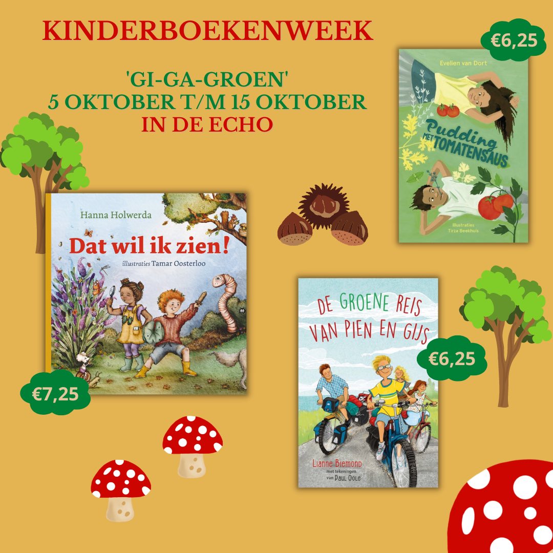 boekhandelecho's tweet photo. K I N D E R B O E K E N W E E K
Van 5 tot en met 15 oktober 2022 is er de jaarlijkse Kinderboekenweek in De Echo. De Kinderboekenweek staat in het teken van Gi-ga-groen.
https://t.co/boHbH6Fq4T
#kinderboekenweek #actieboeken #gigagroen #kids #lezen #deecho #welkom #huizen https://t.co/U3aXmqADt1