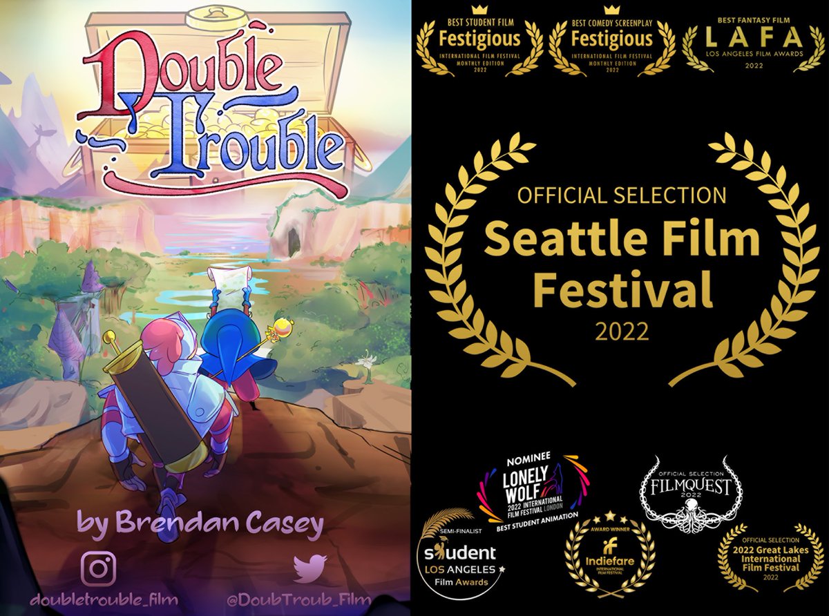 Double Trouble is an official selection at the <a href="/film_seattle/">The Seattle Film Festival</a> !!