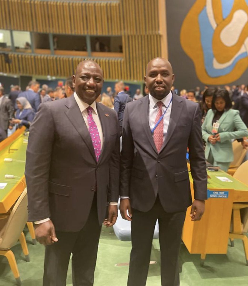 kipmurkomen's tweet image. Very privileged and honored to accompany HE President  William Ruto to the official opening of the 77th Session of the UN General Assembly in the New York City, USA. The President will be addressing the General Assembly tomorrow.