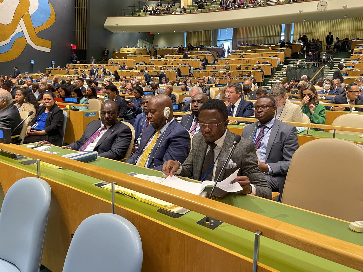 kipmurkomen's tweet image. Very privileged and honored to accompany HE President  William Ruto to the official opening of the 77th Session of the UN General Assembly in the New York City, USA. The President will be addressing the General Assembly tomorrow.